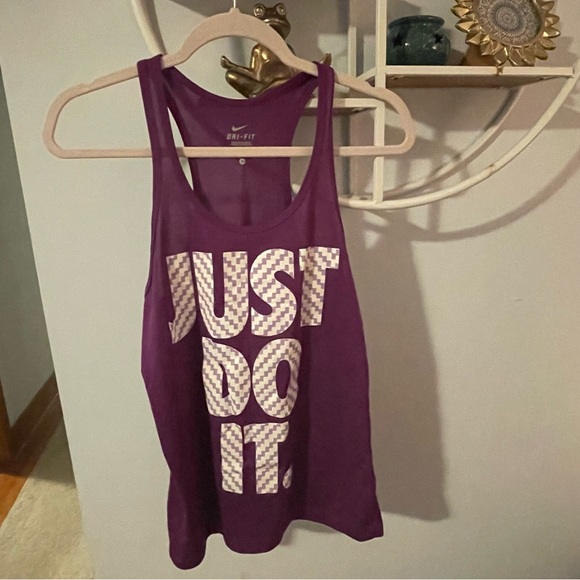Nike Tops - Nike Women's Small S Racerback Purple Tank Top Just Do It